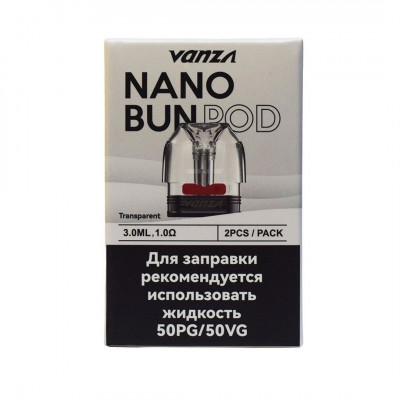 Картридж VANZA (совместим с  MINICAN) 0,8 Ом - (Прозрачный)