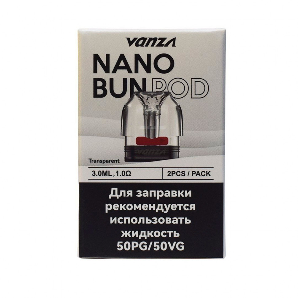 Картридж VANZA (совместим с  MINICAN) 0,8 Ом - (Прозрачный)