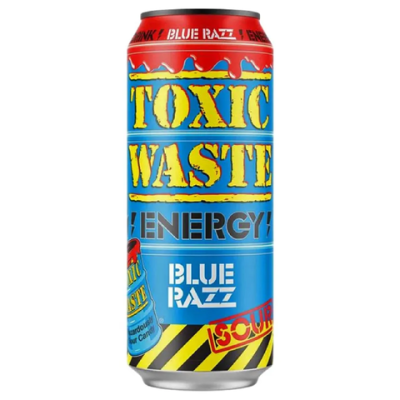 Энергетический напиток (мрк) Toxic Waste Energy 500 мл Sour Blue Razz - Голубика малина кислинка