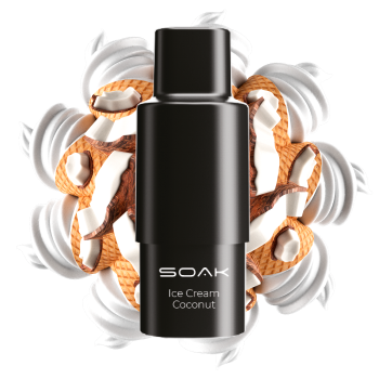 Одноразовый картридж для парения SOAK Q Ice Cream Coconut  Кокосовое мороженое