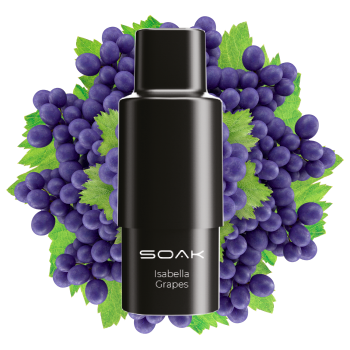 Одноразовый картридж для парения SOAK Q Isabella Grapes Виноград Изабелла