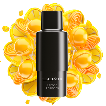 Одноразовый картридж для парения SOAK Q Lemon Lollipops Лимонные леденц