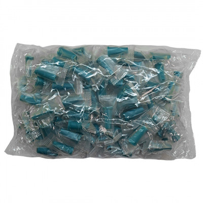 Мундштуки одноразовые Бирюзовые матовые в матовой упаковке (100 шт)