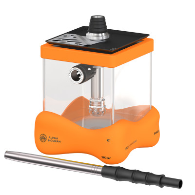 Кальян ALPHA HOOKAH - Smart Bubble (Orange) (Шахта, колба, шланг, мундштук, уплотнители)