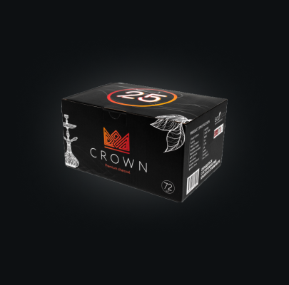Уголь Crown 25мм 72шт