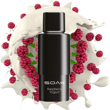 Одноразовый картридж для парения SOAK Q Raspberry Yogurt Малиновый йогурт