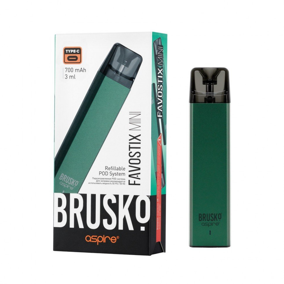 Pod набор Brusko Favostix MINI Тёмно-зелёный
