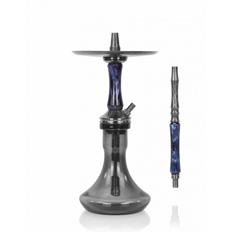 Кальян OCEAN HOOKAH - Kaif "S" 2nd Edition Black/Blue (Шахта, мундштук, колба, сумка, уплотнители)