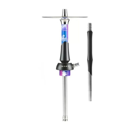 Кальян Make Hookah Acryl - Синий (Шахта, мундштук, шланг, уплотнители)