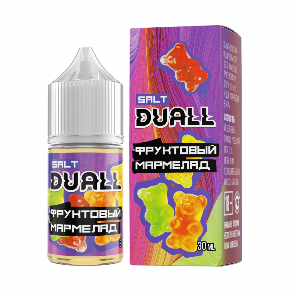 DUALL SALT hard Фруктовый мармелад 30ml