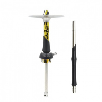 Кальян Make Hookah Acryl - Yellow (Шахта, мундштук, шланг, уплотнители)