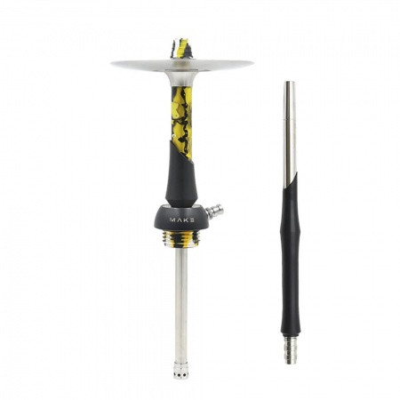 Кальян Make Hookah Acryl - Yellow (Шахта, мундштук, шланг, уплотнители)