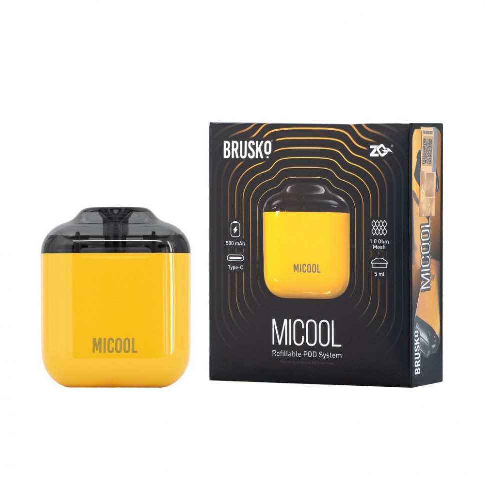 Pod набор Brusko ZQ MICOOL Желтый