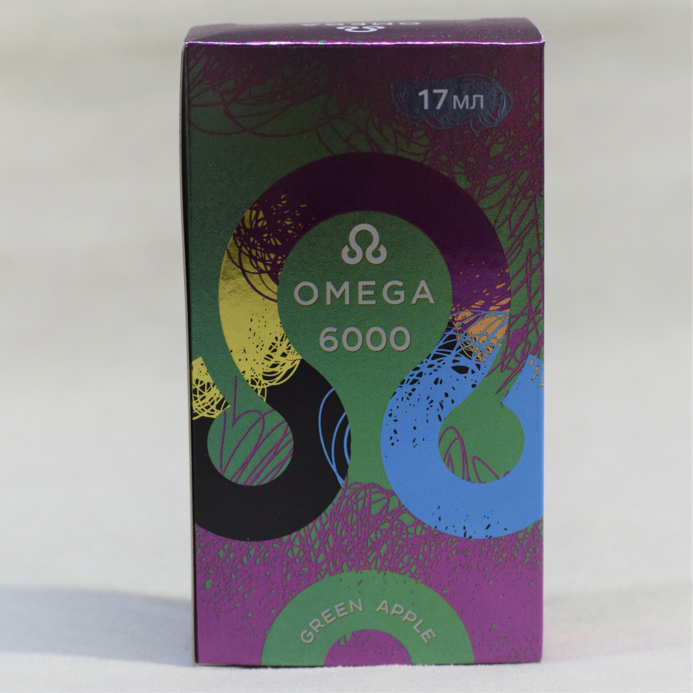 Omega 6000 Затяжек Зелёное яблоко