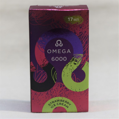 Omega 6000 Затяжек Клубничное мороженое