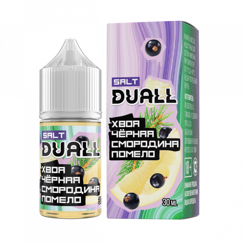DUALL SALT hard Хвоя, черная смородина, помело 30ml