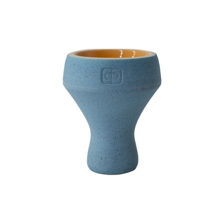 Чаша ФОРМА - Турка Бетон (Голубой-оранжевый)