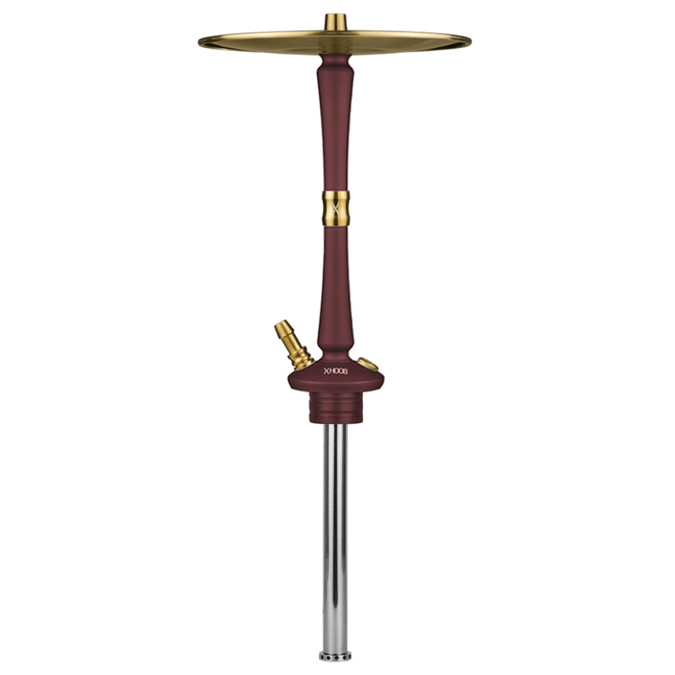 Кальян HOOB - Go On Wine Red x Gold (Шахта, шланг, мундштук, уплотнители, диффузор)