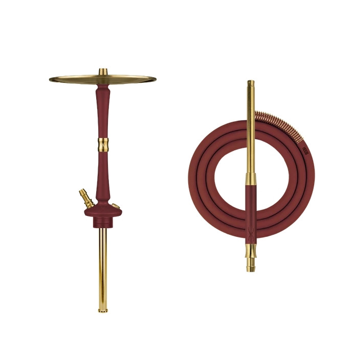 Кальян HOOB Go Wine Red (Без Колбы, фурнитура золото)