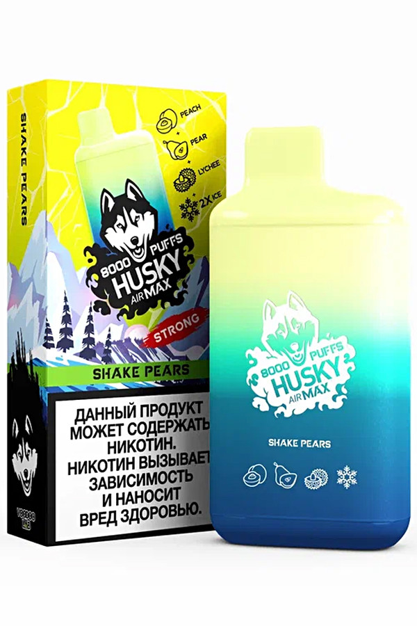 Husky Airmax 8000 тяг Shake Pears - Груша персик личи холодок