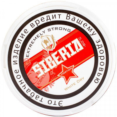 Табак жевательный Siberia White Dry -80 16гр красная АКЦ