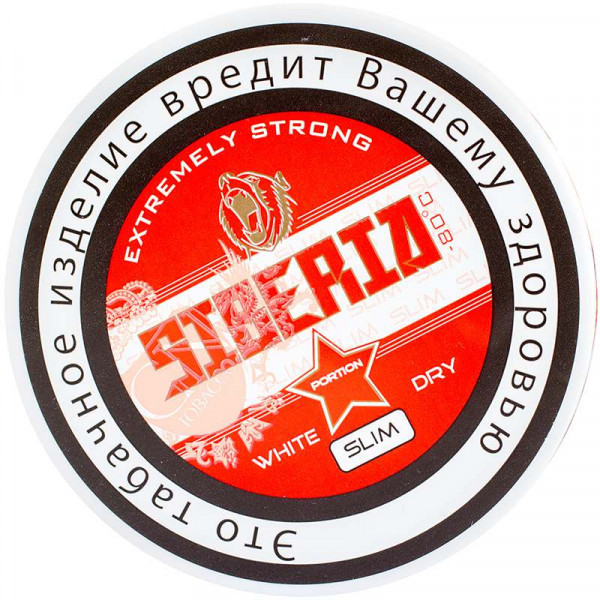 Табак жевательный Siberia White Dry Slim -80 13гр красная АКЦ