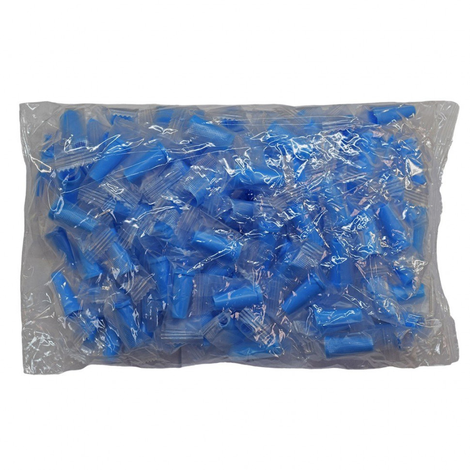 Мундштуки одноразовые Голубые матовые в матовой упаковке (100 шт)